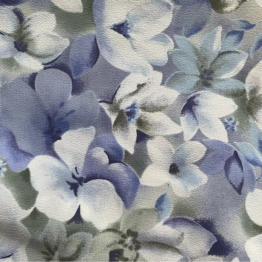 TanJay lavender Blue and White Floral Button Down Shirt - Picture 3 of 6